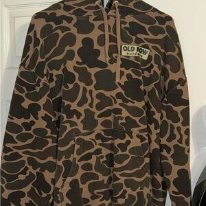 Camo Hoodie with Front Pocket